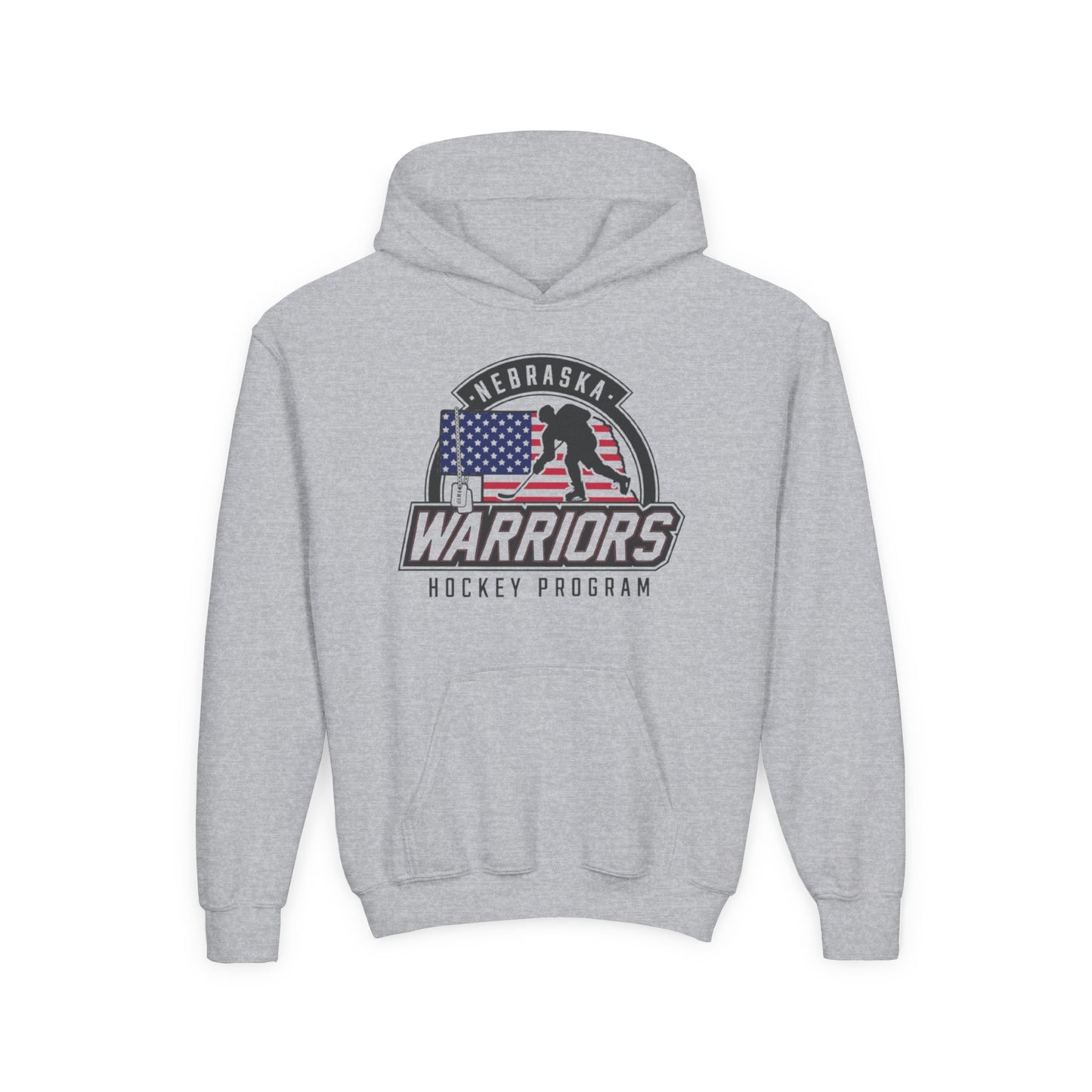 Nebraska Warriors Hockey Program Youth Hooded Sweatshirt