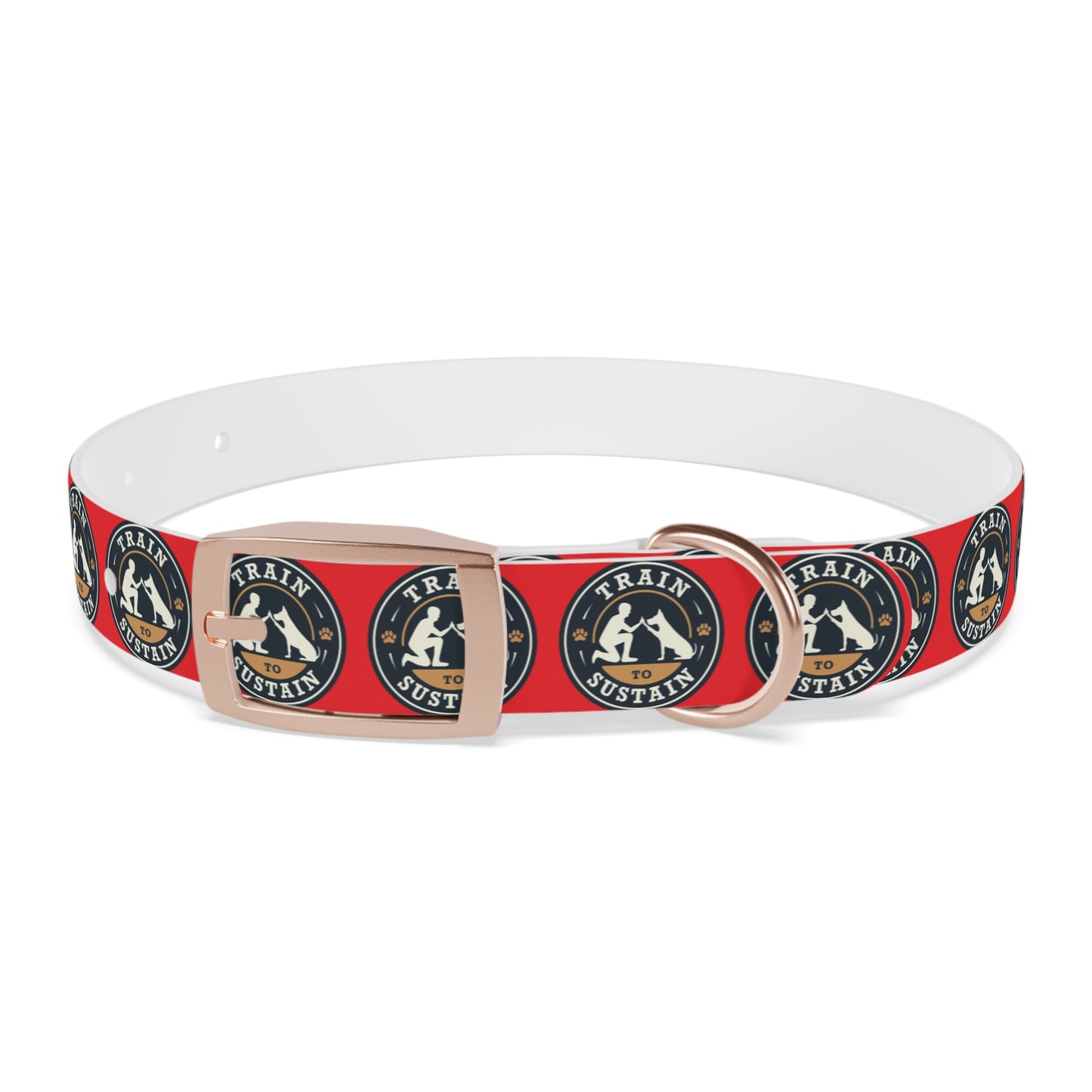 Train to Sustain Design - Dog Collar (Red)