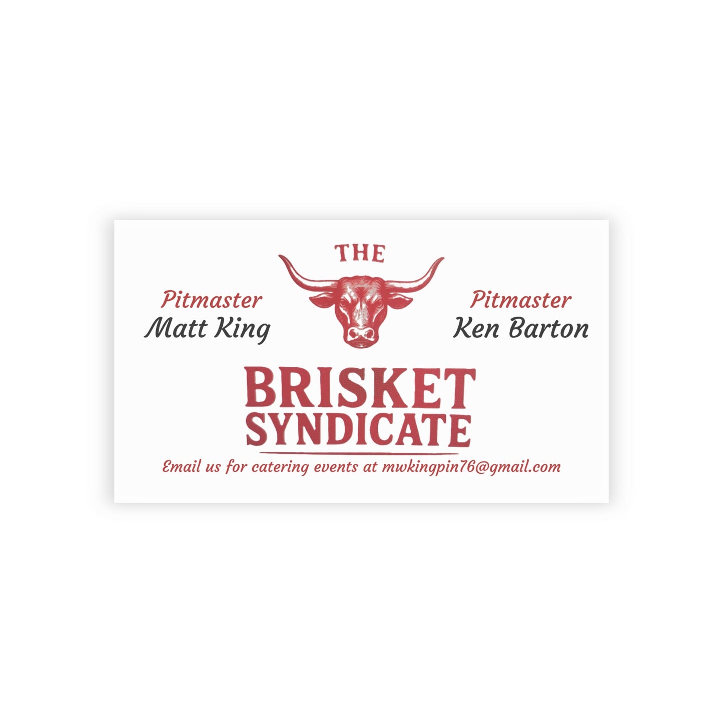 The Brisket Syndicate - Business Cards