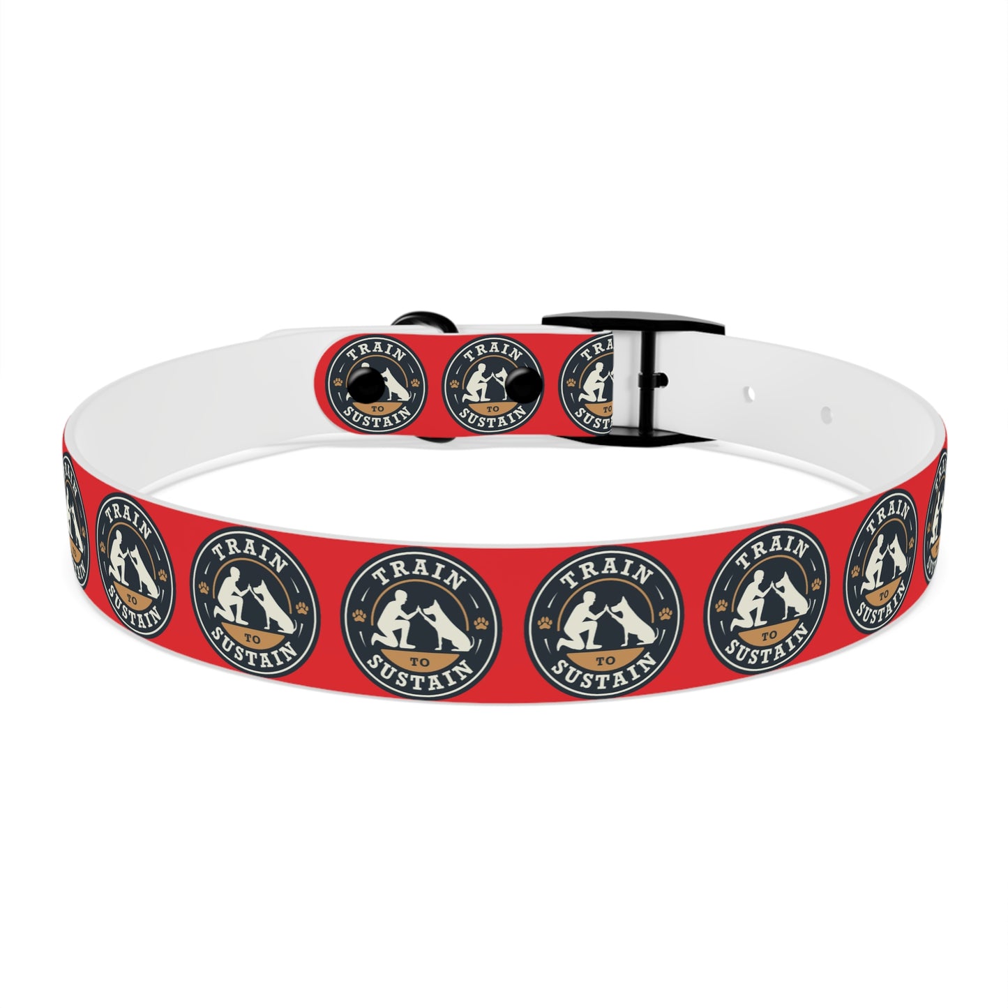 Train to Sustain Design - Dog Collar (Red)